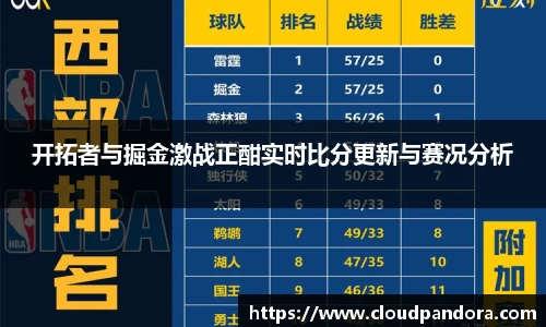 开拓者与掘金激战正酣实时比分更新与赛况分析